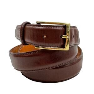 Martin Dingman Brown Leather Belt